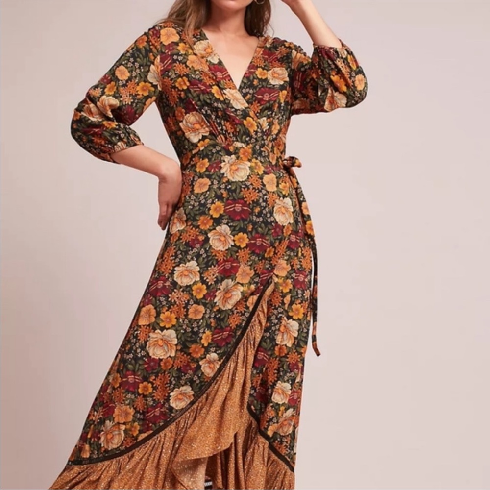 Farm Rio Madrid Wrap Maxi Dress